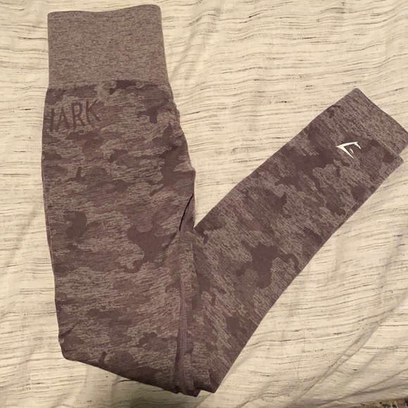 Gymshark Pants - Gymshark seamless camo leggings lavender